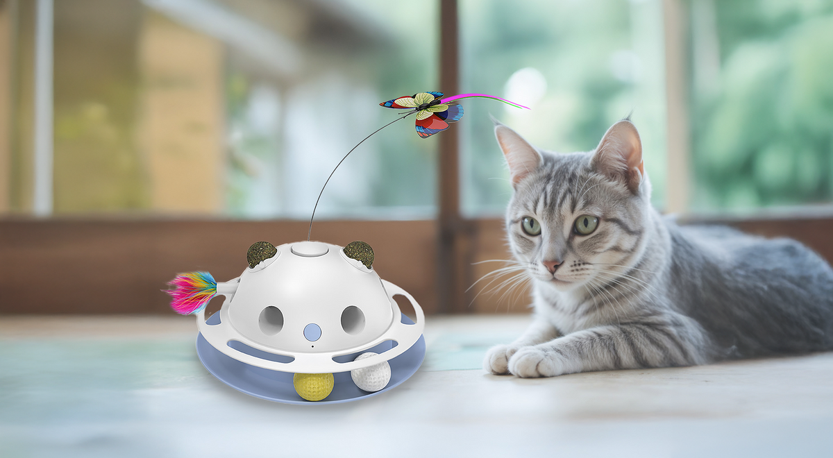 PawsPik 4-in-1 Interactive Cat Toy