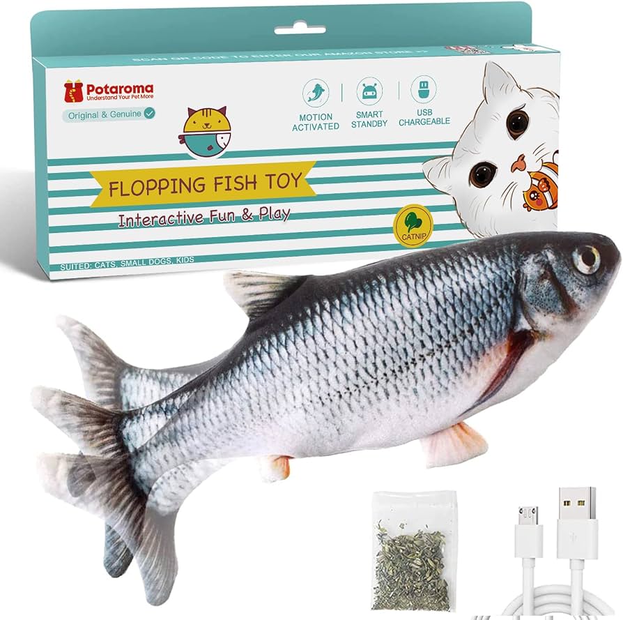 Potaroma Flopping Fish Cat Toy
